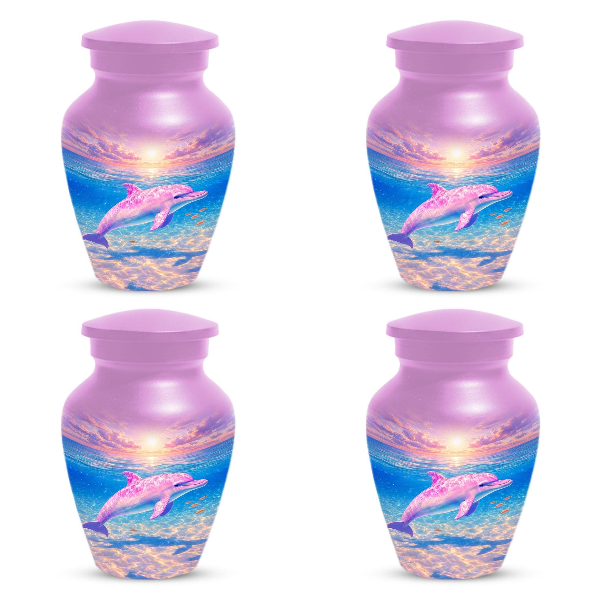 Dolphin Urn For Women Ashes - Pink Cremation Urns For Female