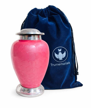 Pink Urn For Human Ashes - Personalized Large Cremation Urns For Adults