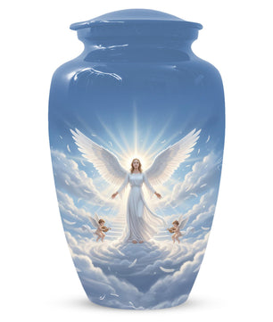 Guardian Angel Urn For Mom | Handmade Cremation Urns For Women Ashes