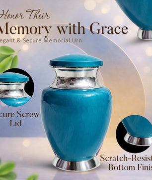 Art Urn for Ashes Adult Male, Color Customization Urns for Human Ash, (Color Theme, Variation 01)