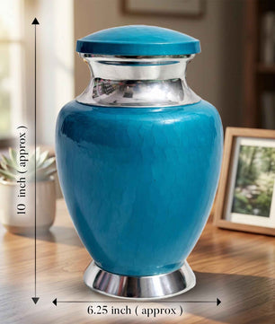 Art Urn for Ashes Adult Male, Color Customization Urns for Human Ash, (Color Theme, Variation 01)