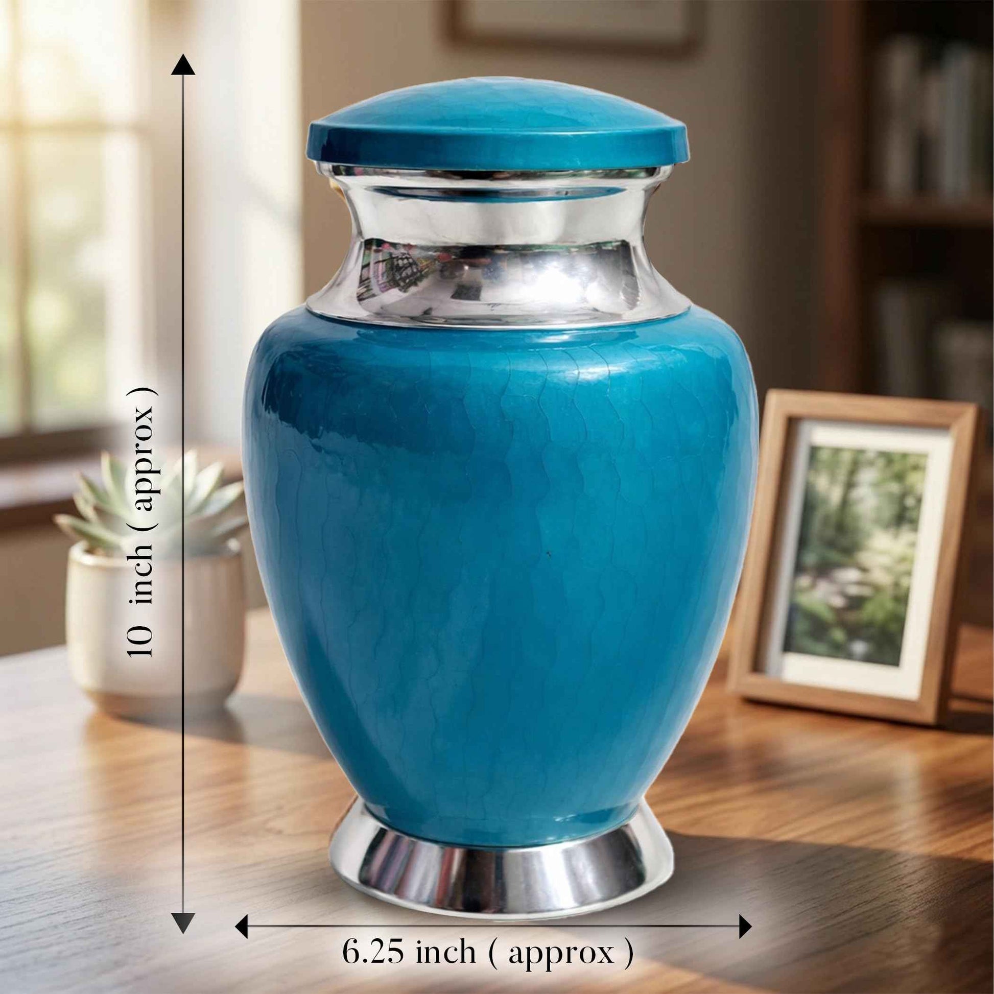Art Urn for Ashes Adult Male, Color Customization Urns for Human Ash, (Color Theme, Variation 01)