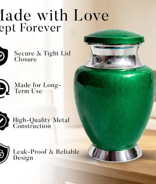 Art Urn for Ashes Adult Male, Color Customization Urns for Human Ash, (Color Theme, Variation 01)