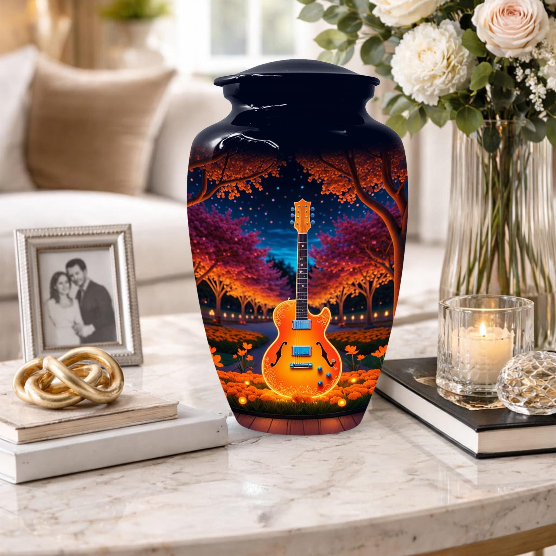 Guitar Urn For Ashes - Music Mini Urns For Male and Female Remains