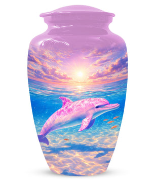 Dolphin Urn For Women Ashes - Pink Cremation Urns For Female