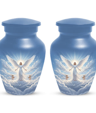 Guardian Angel Urn For Mom | Handmade Cremation Urns For Women Ashes