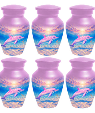 Dolphin Urn For Women Ashes - Pink Cremation Urns For Female