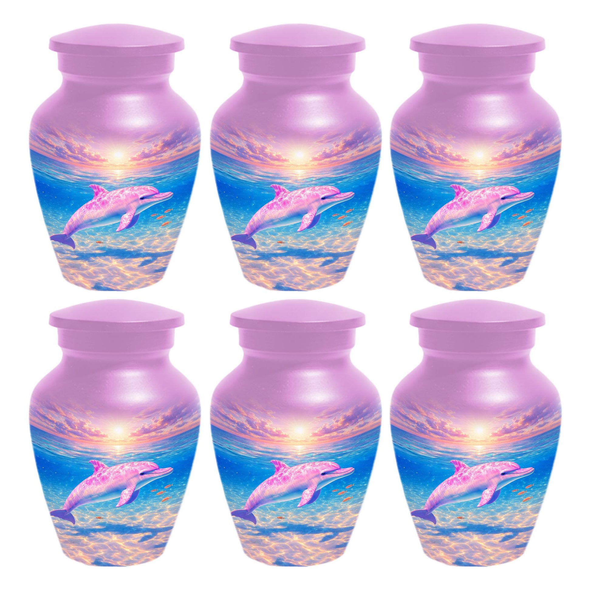 Dolphin Urn For Women Ashes - Pink Cremation Urns For Female