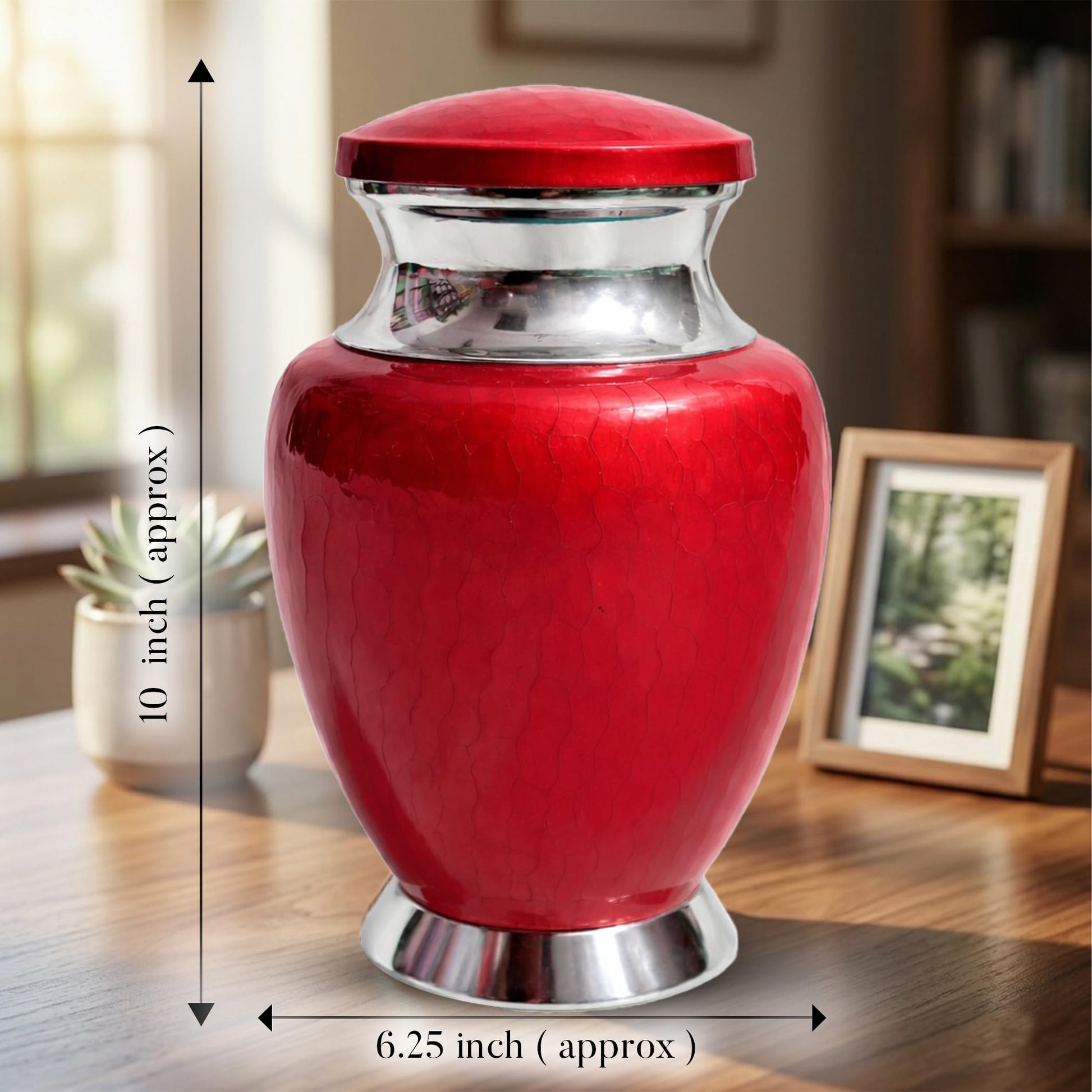 Art Urn for Ashes Adult Male, Color Customization Urns for Human Ash, (Color Theme, Variation 01)