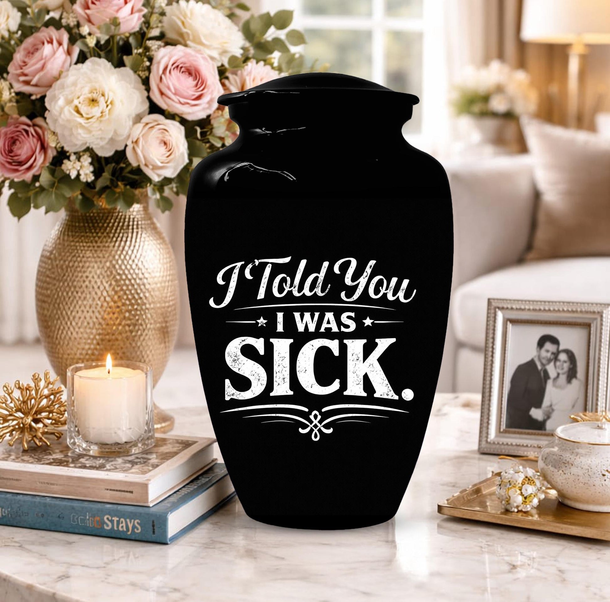 Humour Urns For Human Ashes - Personalized Funny Mini Urn For Adults