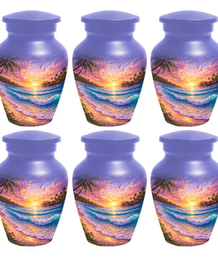 Beach Scene Urn - Ocean Wave Memorial Urns For Human Ashes