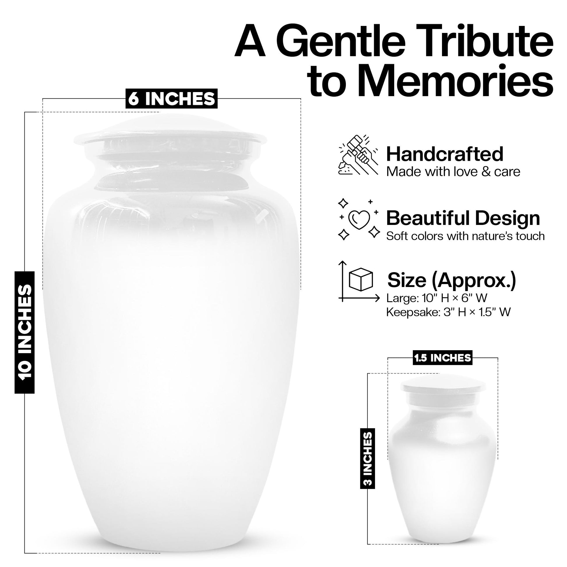 Personalize Photo Urn Custom Text Cremation Urns - Create One Of a Kind Urn