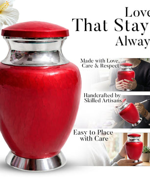 Art Urn for Ashes Adult Male, Color Customization Urns for Human Ash, (Color Theme, Variation 01)