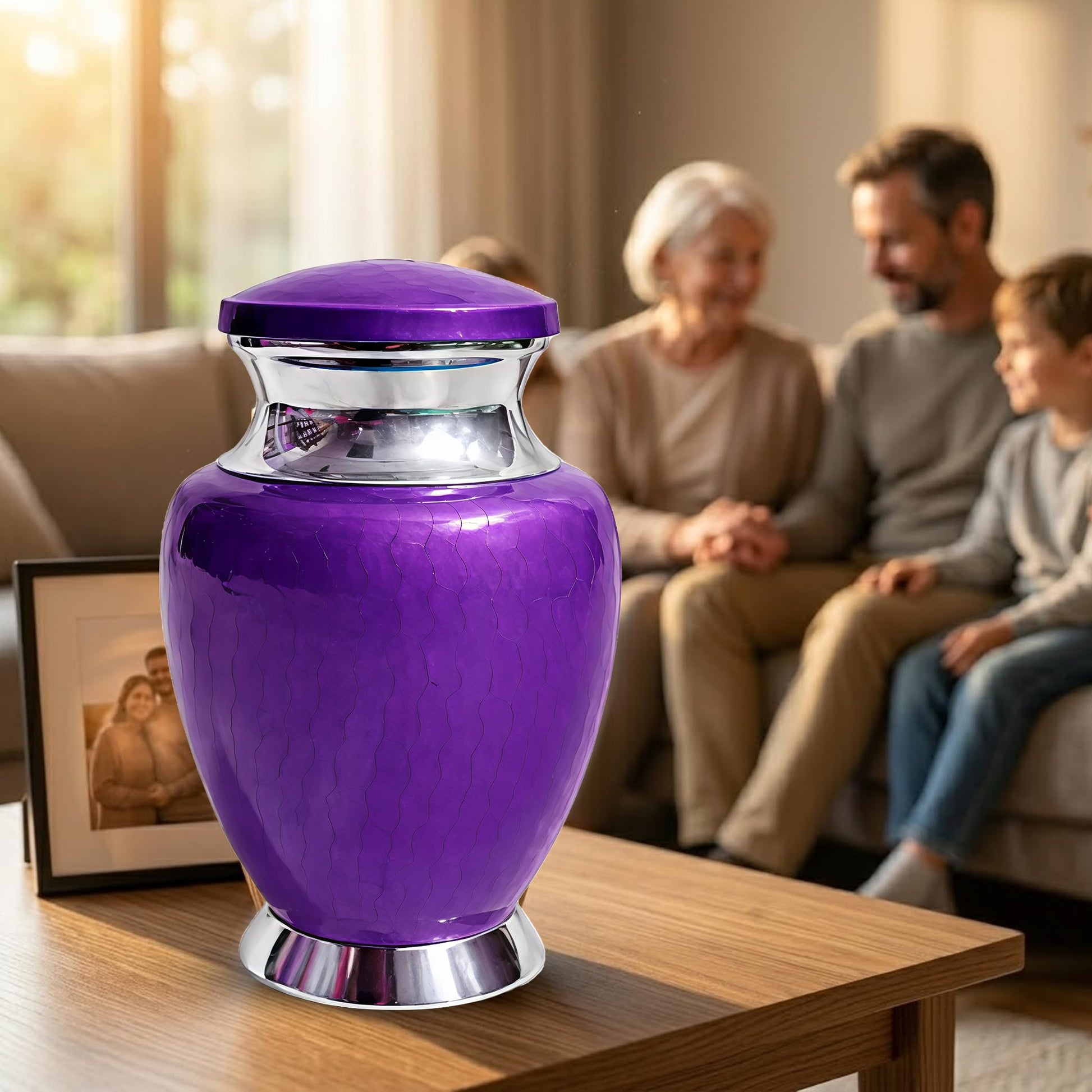 Art Urn for Ashes Adult Male, Color Customization Urns for Human Ash, (Color Theme, Variation 01)