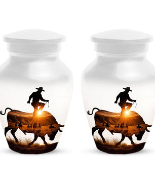 Dallas Cowboy Cremation Urn For Dad - Western Urns For Male Ashes