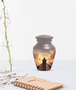 Gone Fishing in Heaven Urn for Dad | Custom Fisherman Memorial Urns For Male