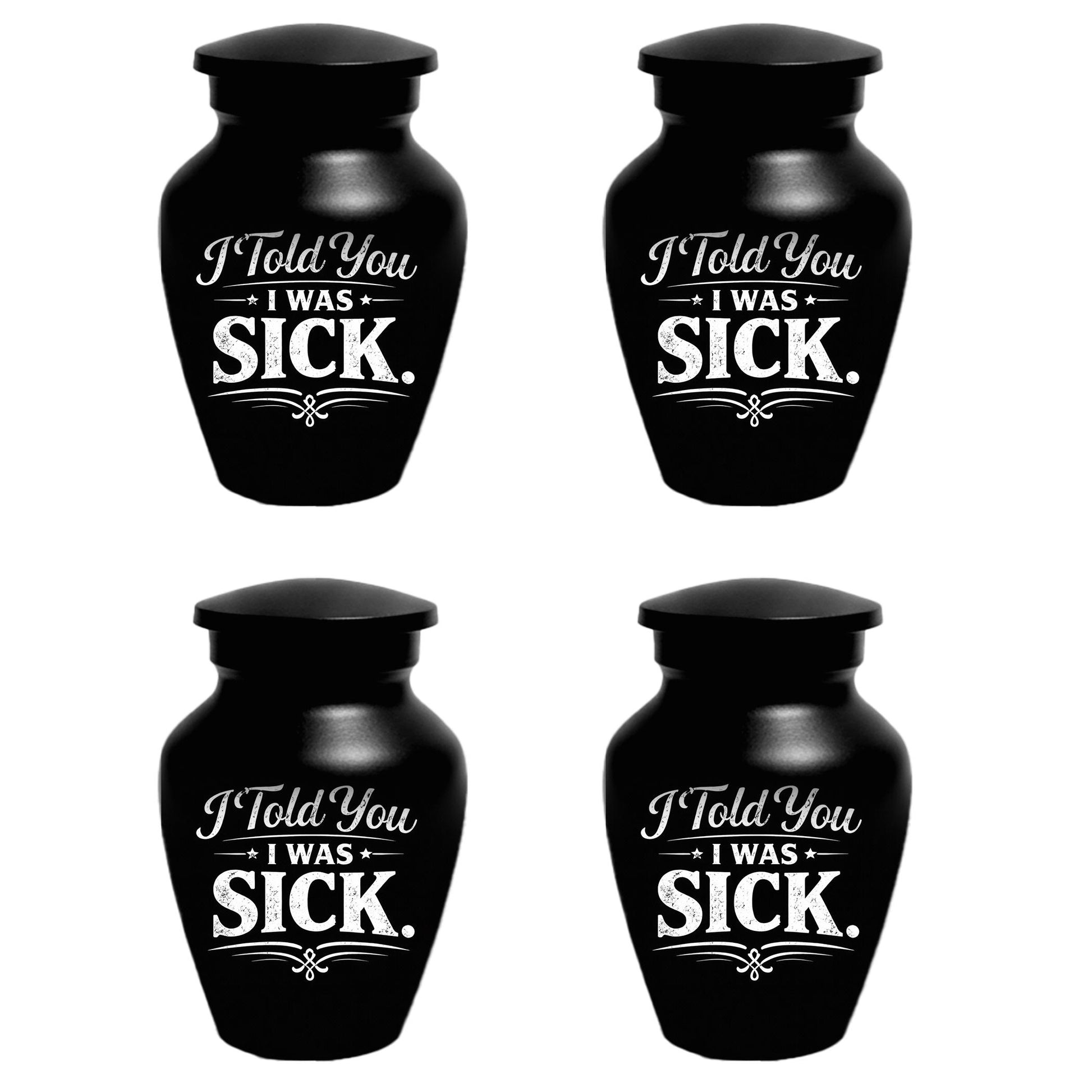 Humour Urns For Human Ashes - Personalized Funny Mini Urn For Adults