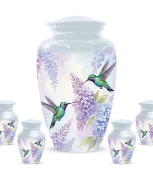 Hummingbird Urn For Women Ashes - Personalized Cremation Keepsake Small Urns For Mom