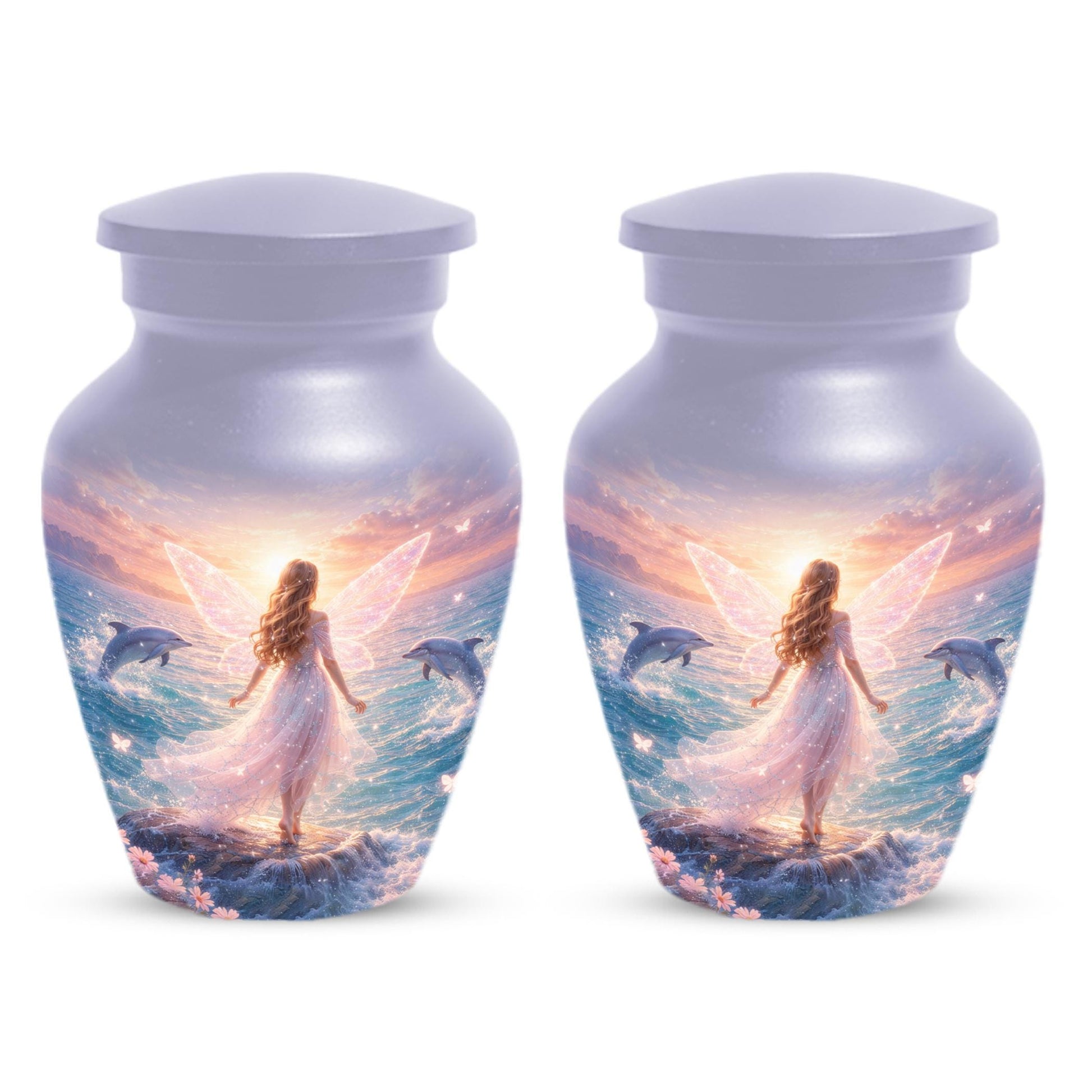 Mermaid Urn For Women Ashes - Fairy Princess Cremation Urns For Female