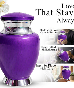 Art Urn for Ashes Adult Male, Color Customization Urns for Human Ash, (Color Theme, Variation 01)