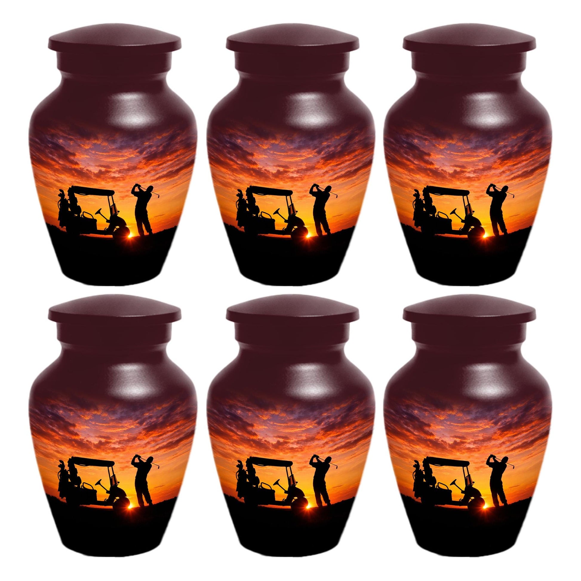 Golf Urn For Dad Ashes - Custom Personalized Sports Urns For Adult Male