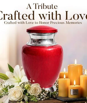 Art Urn for Ashes Adult Male, Color Customization Urns for Human Ash, (Color Theme, Variation 01)
