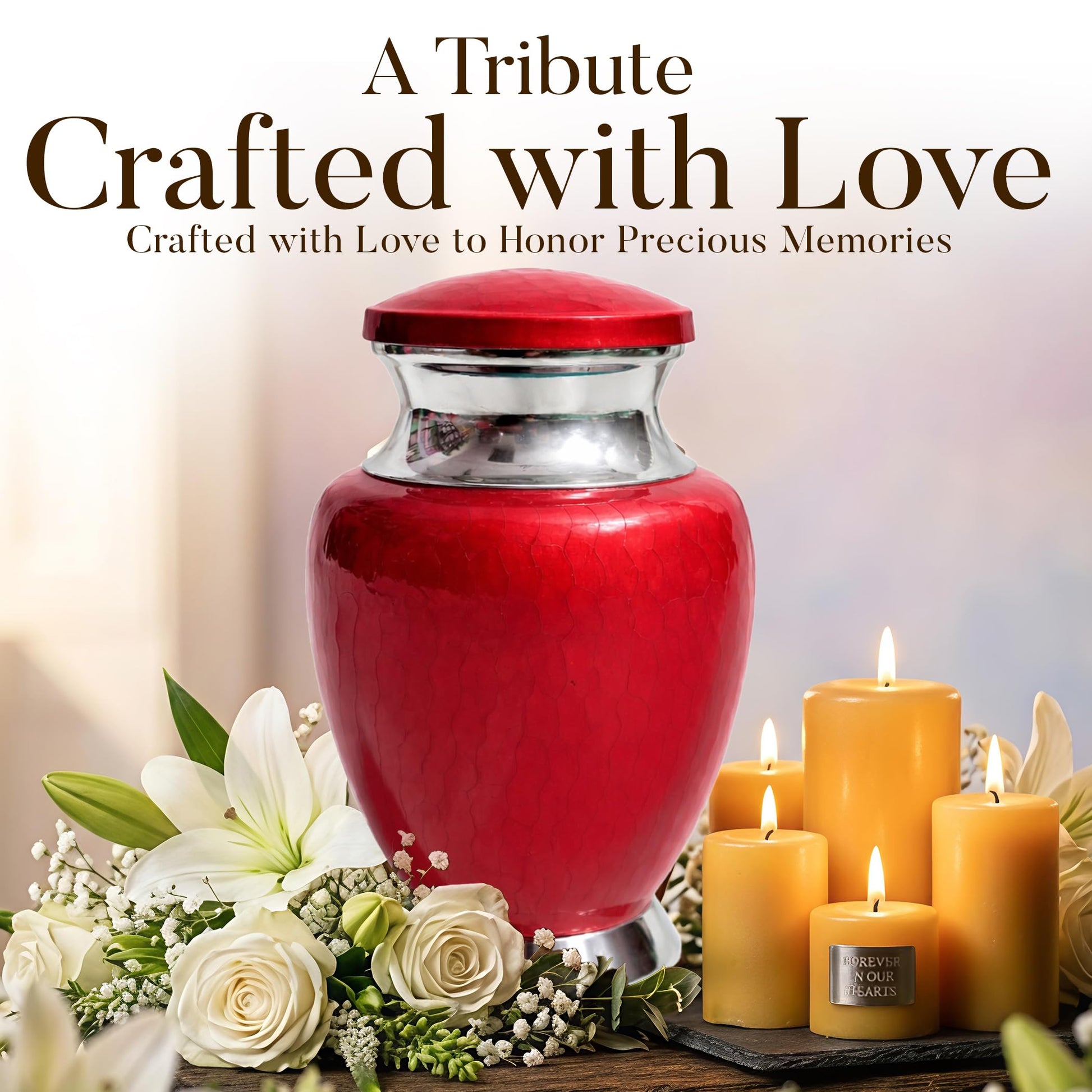 Art Urn for Ashes Adult Male, Color Customization Urns for Human Ash, (Color Theme, Variation 01)