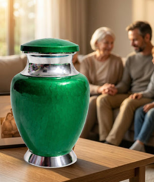 Art Urn for Ashes Adult Male, Color Customization Urns for Human Ash, (Color Theme, Variation 01)