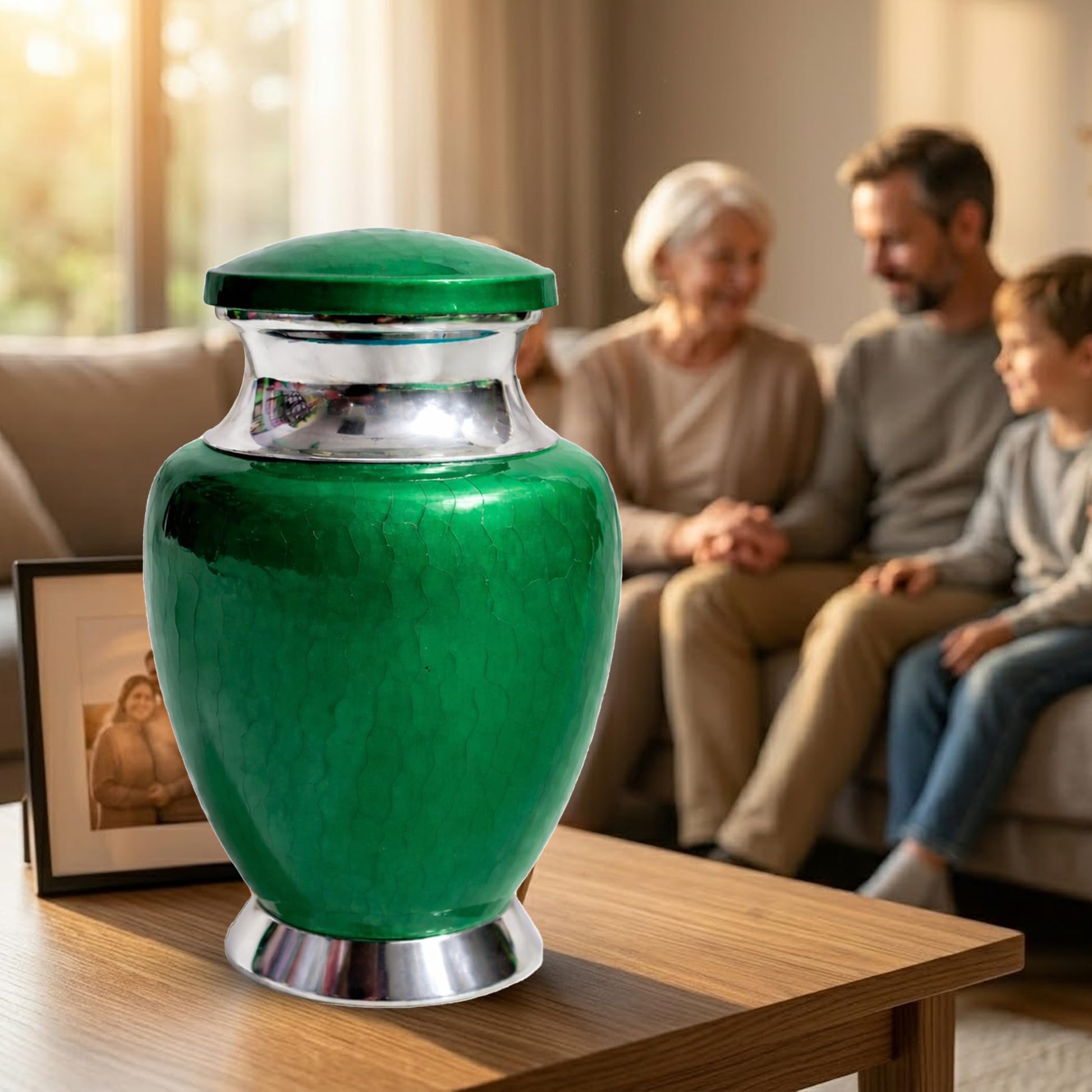 Art Urn for Ashes Adult Male, Color Customization Urns for Human Ash, (Color Theme, Variation 01)