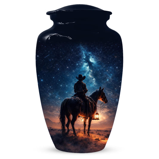 Western Cowboy Urn For Dads Ashes - Dallas Cowboys Mini Urns For Adult Male