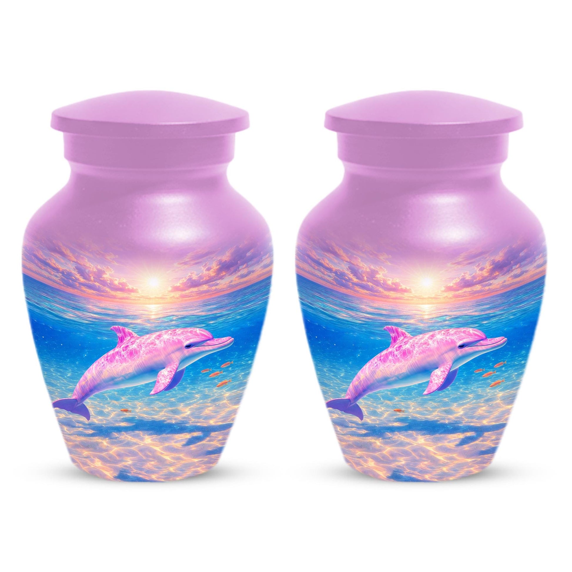 Dolphin Urn For Women Ashes - Pink Cremation Urns For Female