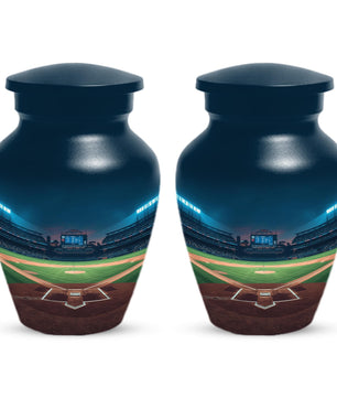 Baseball Urn for Dad | Unique Adult Male Urns | Small Keepsake For Men Ashes