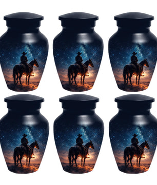 Western Cowboy Urn For Dads Ashes - Dallas Cowboys Mini Urns For Adult Male