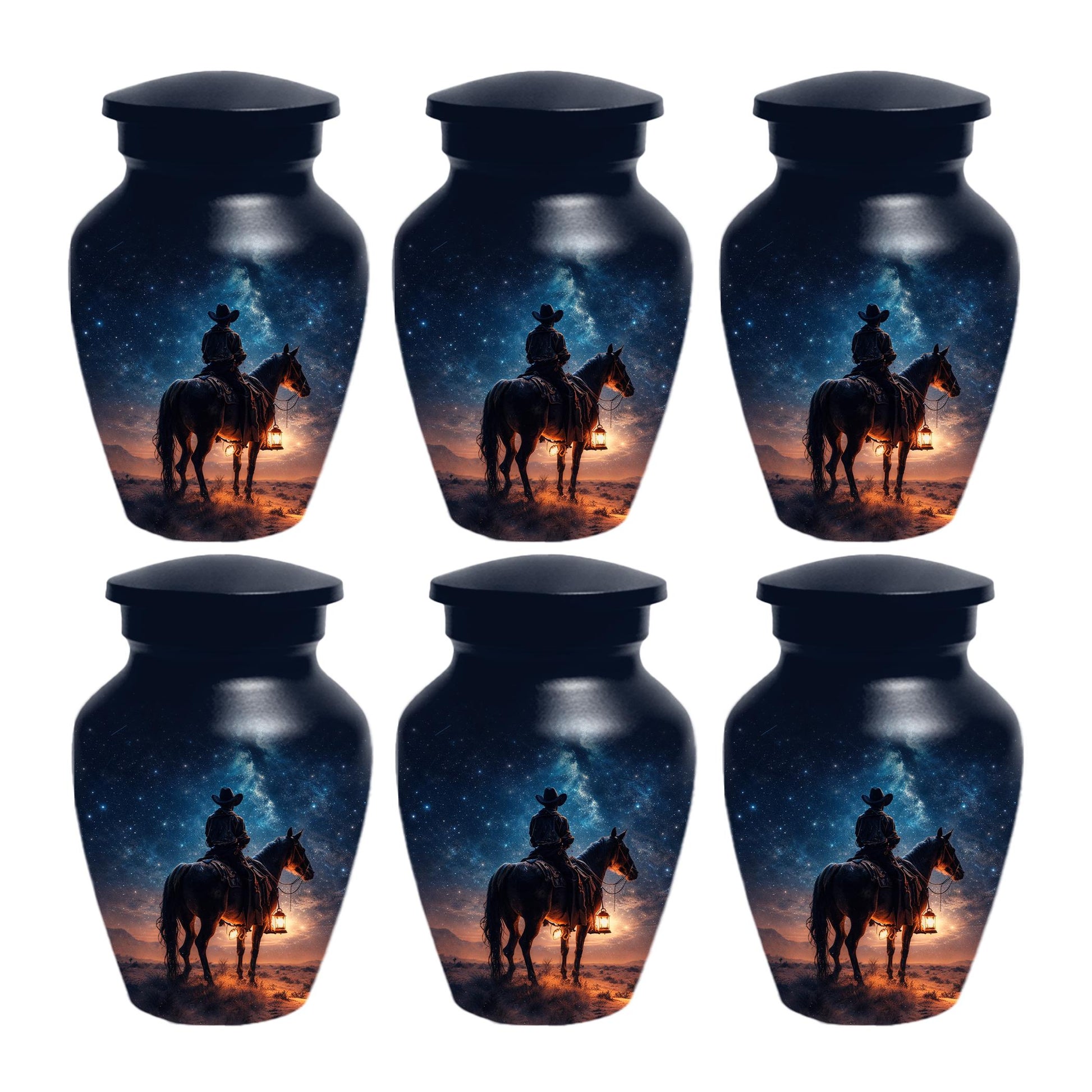 Western Cowboy Urn For Dads Ashes - Dallas Cowboys Mini Urns For Adult Male