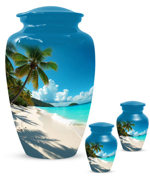 Beach Urn for Mom – Memorial Large Urn for Mom, Beautiful Urns for Women