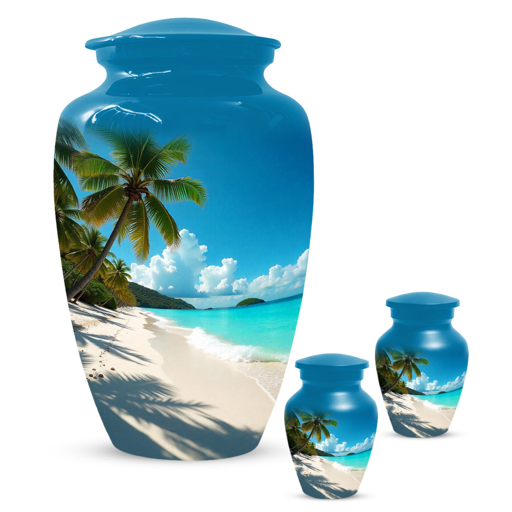 Beach Urn for Mom – Memorial Large Urn for Mom, Beautiful Urns for Women
