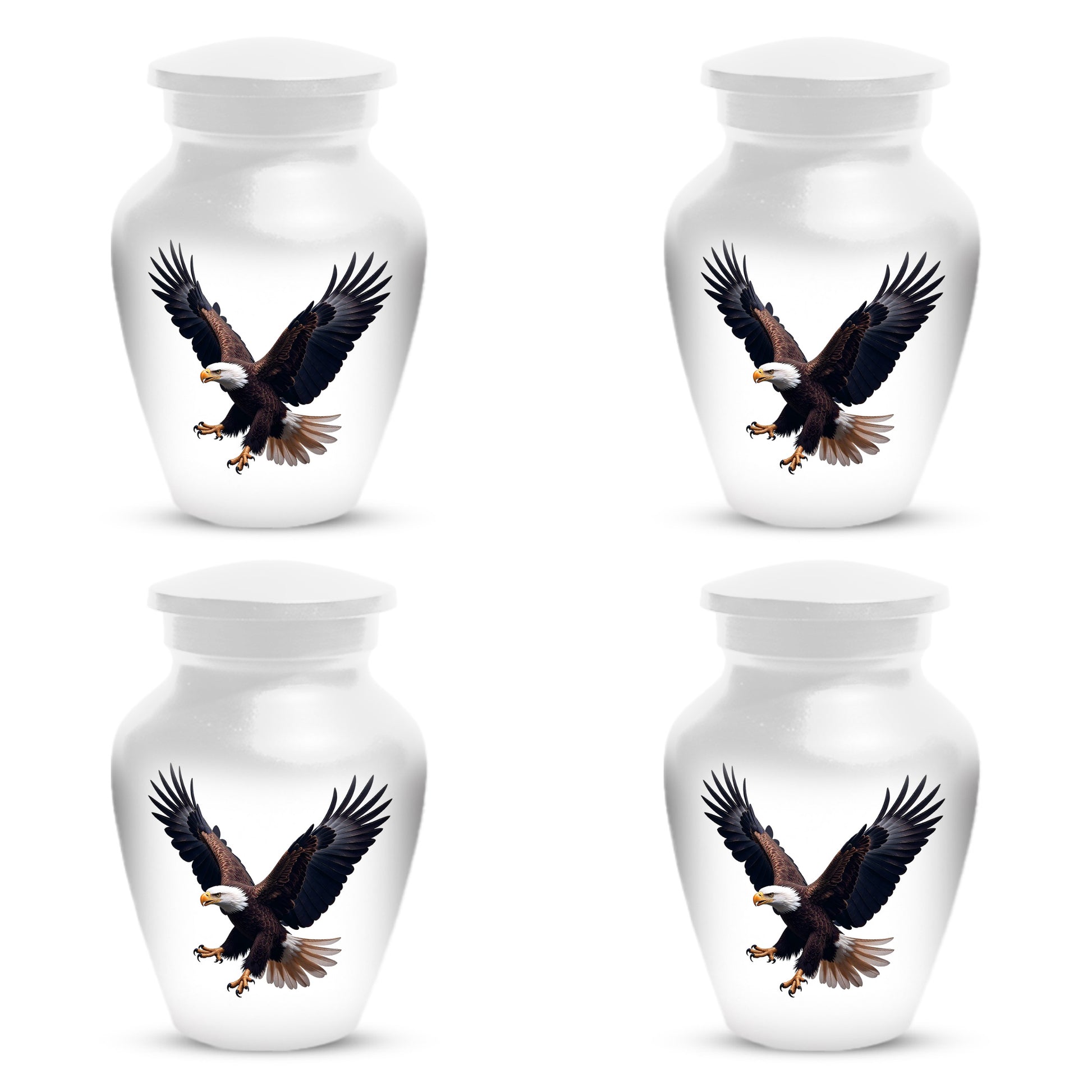 White Eagle Urn for Human Ashes | Elegant White Eagle Adult Cremation Urn Memorial