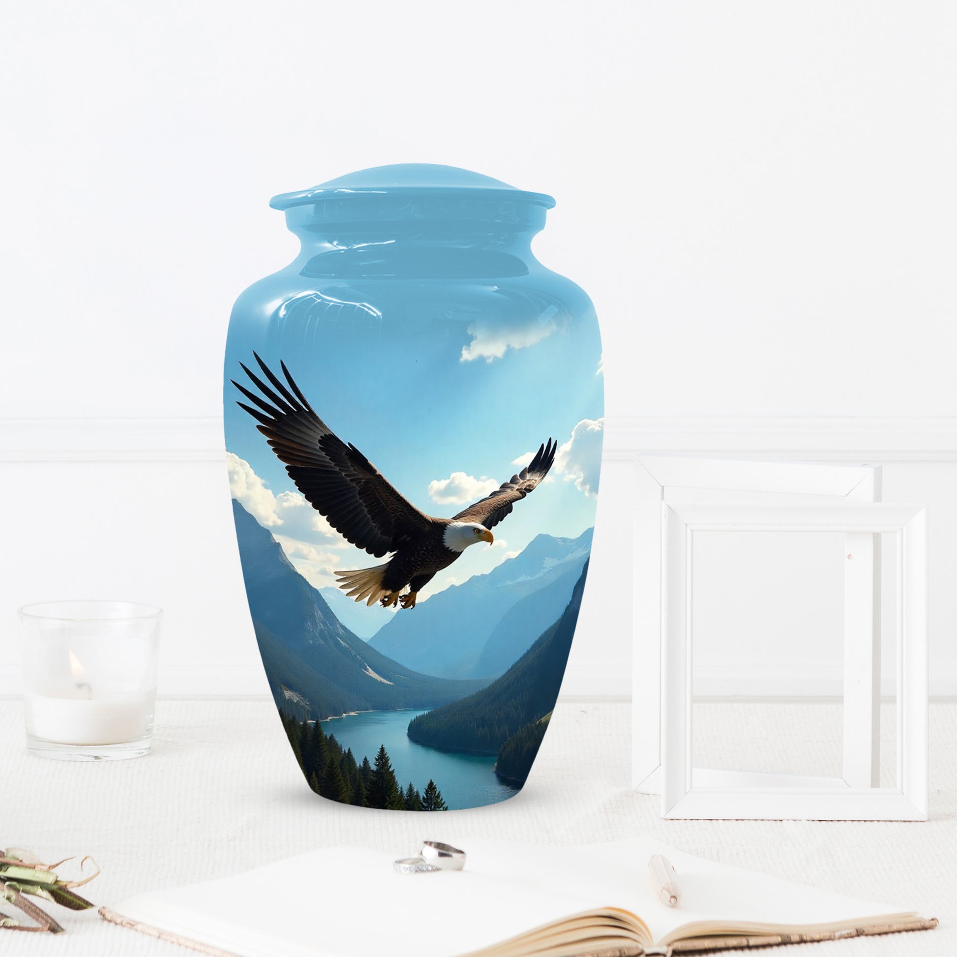 Flying Eagle Urn for Human Ashes | Majestic Eagle Adult Cremation Urn