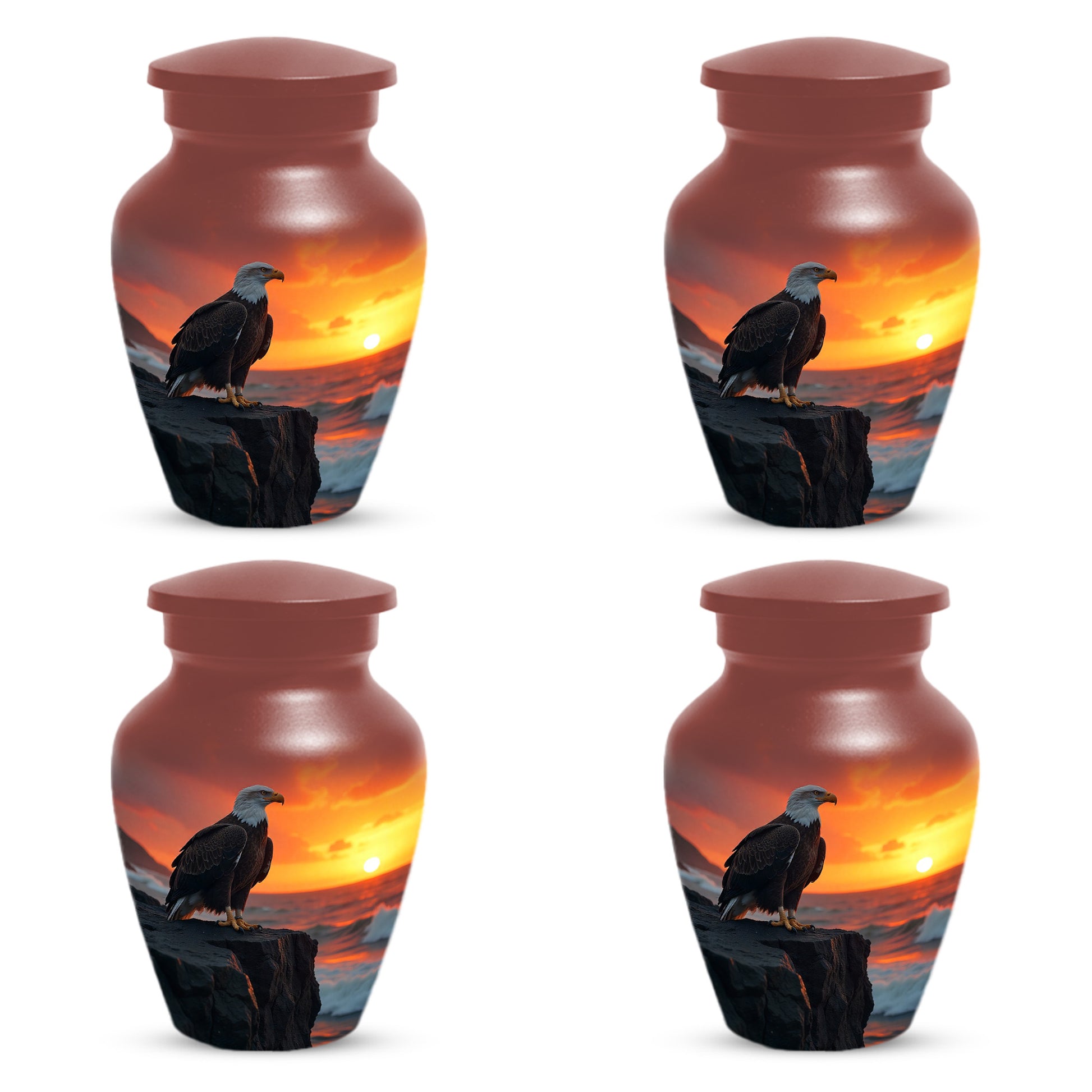 Eagle Sunset Urn for Human Ashes | Majestic Eagle Adult Cremation Urn