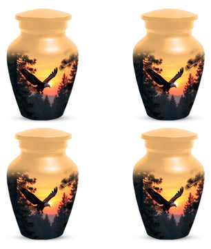 Majestic Eagle Sunset Adult Urn for Human Ashes | Scenic Eagle Adult Cremation Urn Memorial