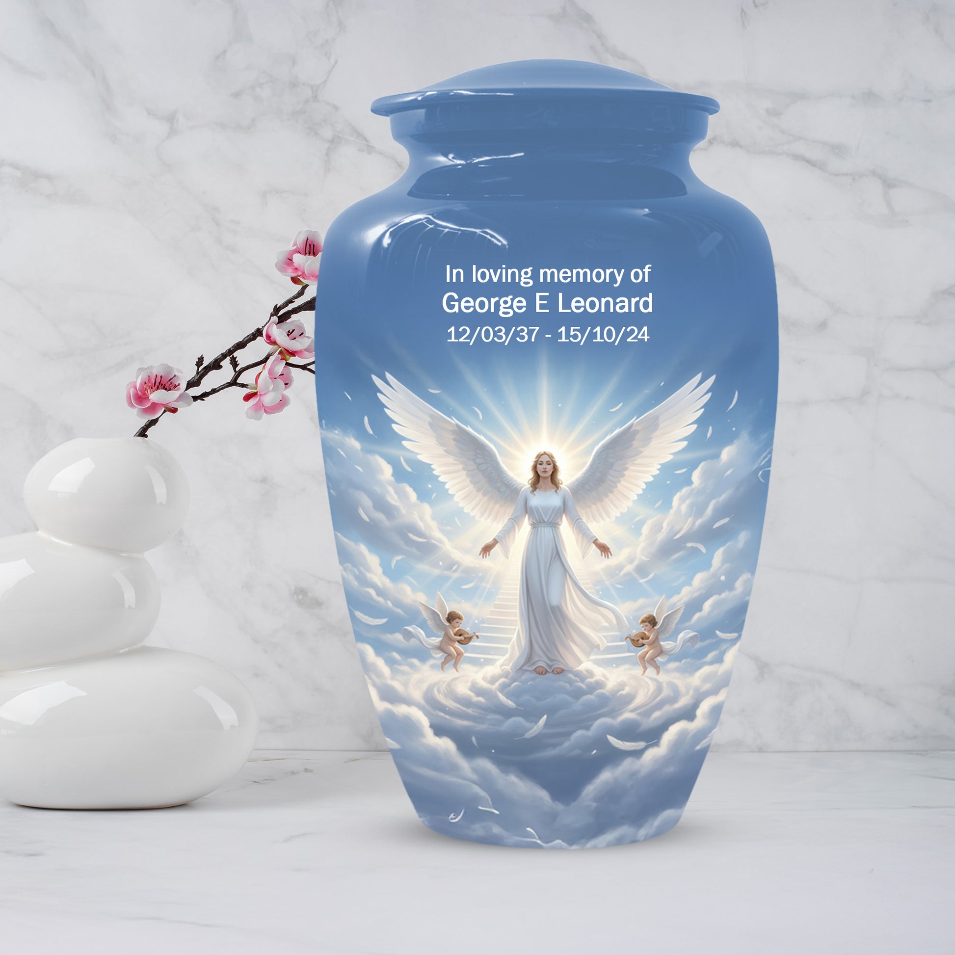 Angel Guardian Urn – Cremation Urn for Mom, Women & Female Ashes