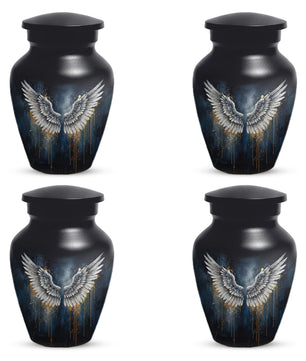 Gold Angel Wing Urn for Adult Ashes | Elegant Adult Cremation Urn & Memorial