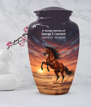 Horse Urn for Adult Ashes | Beautiful Horse-Themed Adult Cremation Urn