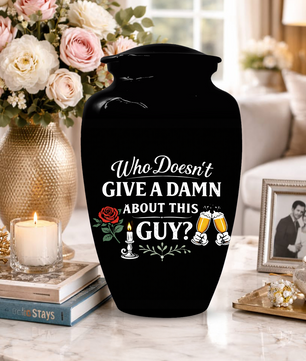 Funny Adult Urn for Ashes,  Personalized Memorial Urn for Dad