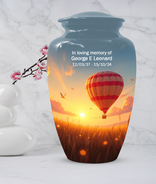 Personalized Hot Air Balloon Urn for Ashes – Custom Adult Cremation Urns for  Men & Women | Sunset Memorial  Keepsake