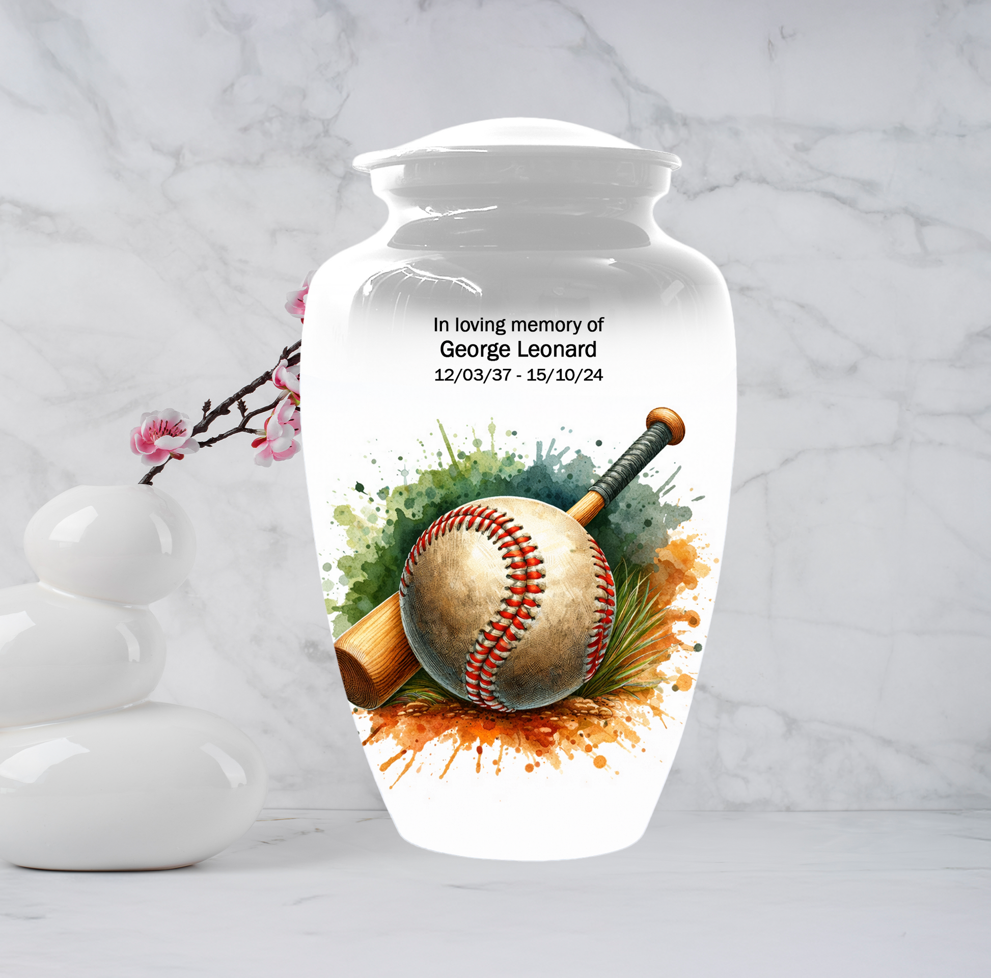 Baseball Urn for Ashes, Baseball Bat Cremation Urn