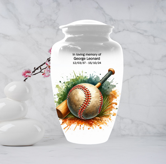 Baseball Urn for Ashes, Baseball Bat Cremation Urn