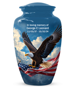 Flying Eagle Urn for Human Ashes | Adult Cremation Urn | Premium Funeral Urn for Adult Ashes
