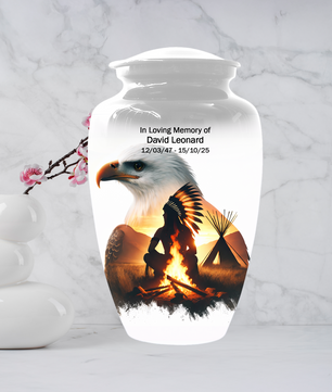 Personalized Eagle Urn for Ashes | Custom Eagle Memorial Urn