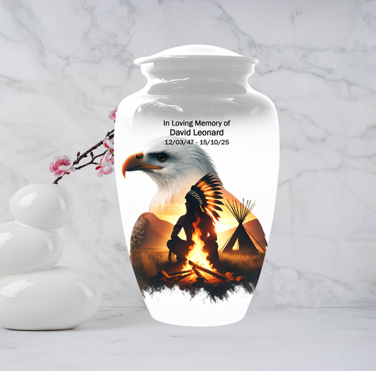 Personalized Eagle Urn for Ashes | Custom Eagle Memorial Urn